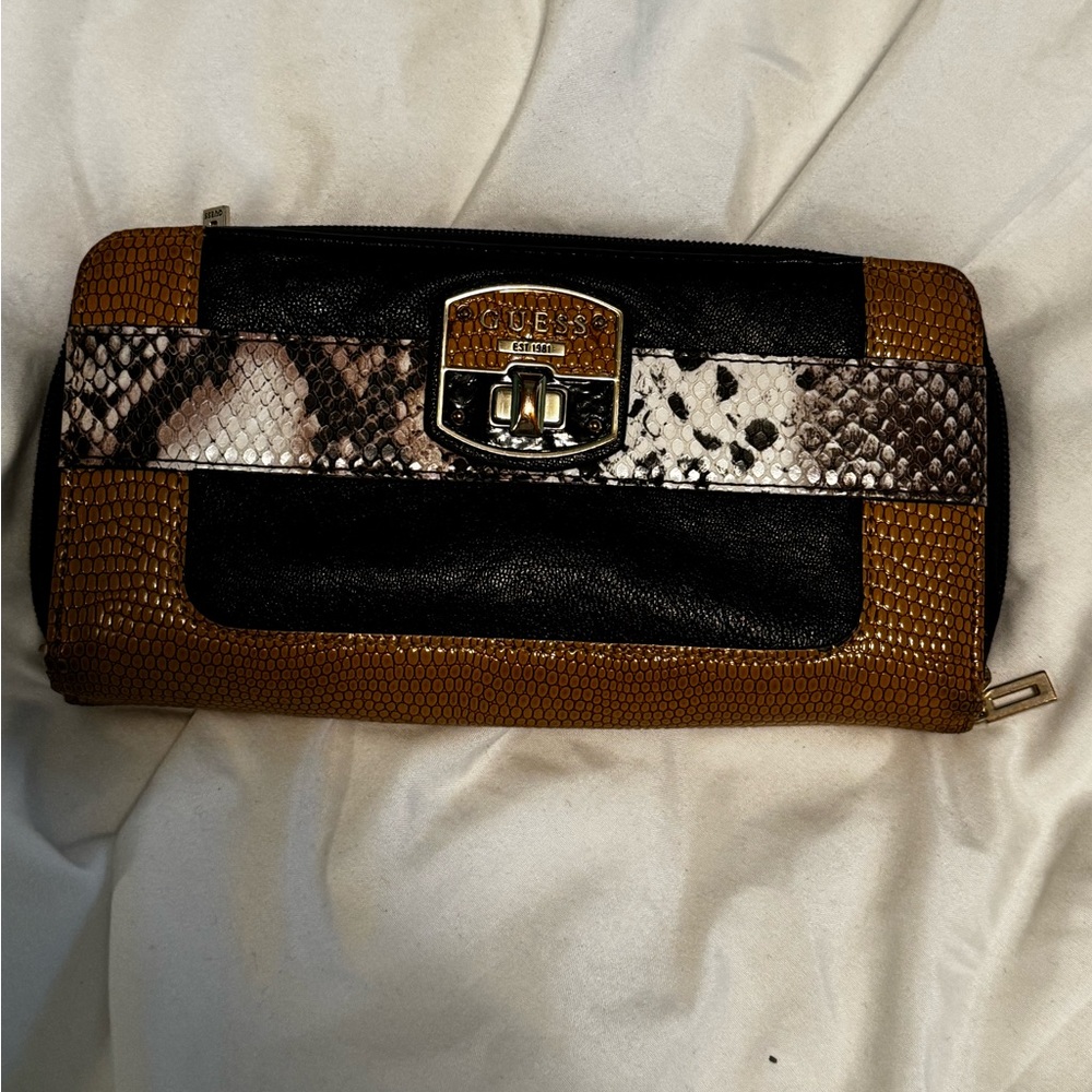 GUESS snakeskin wallet